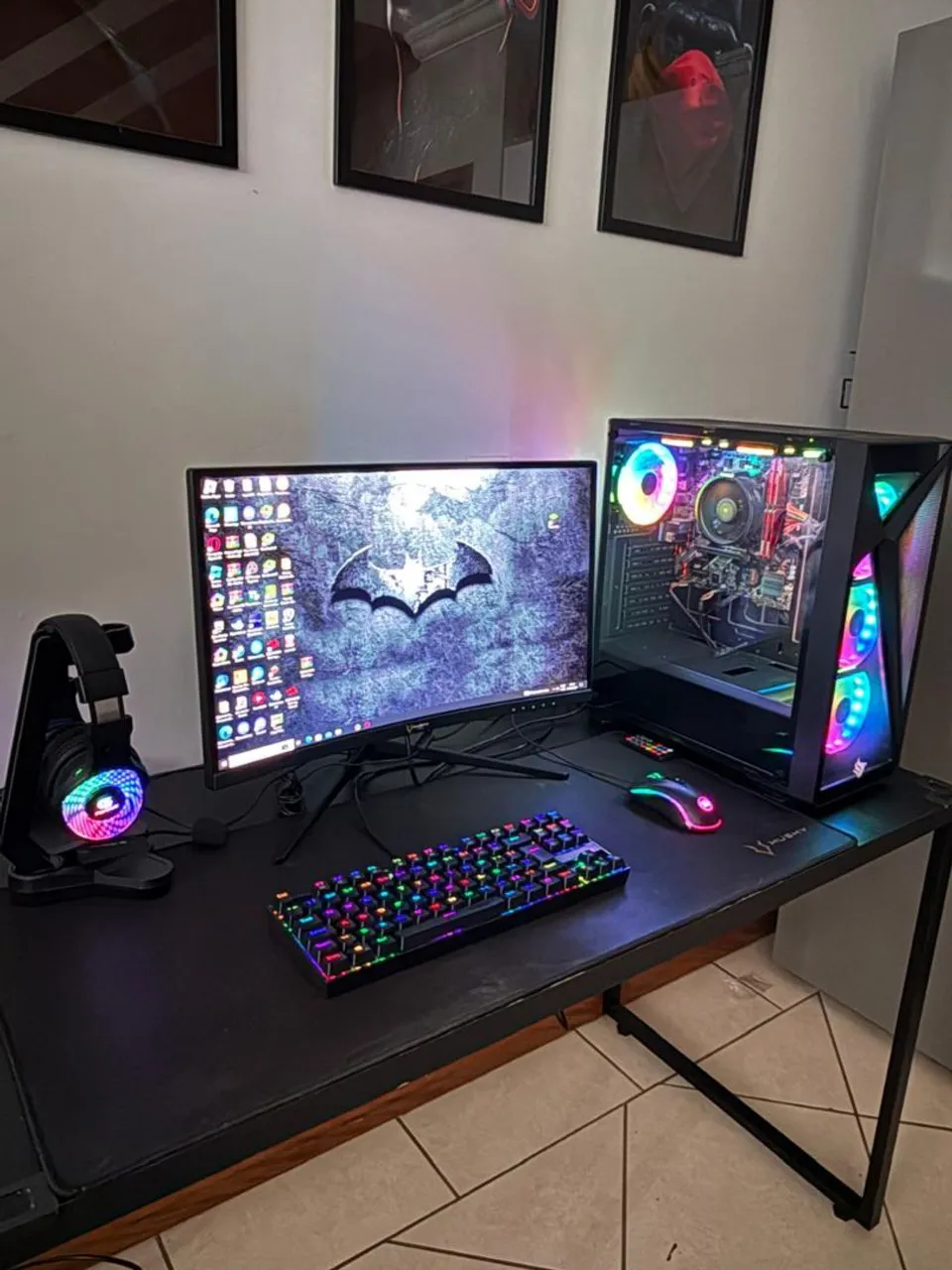 Setup Gamer COMPLETO - Ryzen 7, 165Hz, Pronto pra Usar!