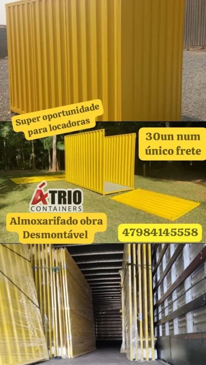 Contaienrs escritório obra desmontável 444717356171274240