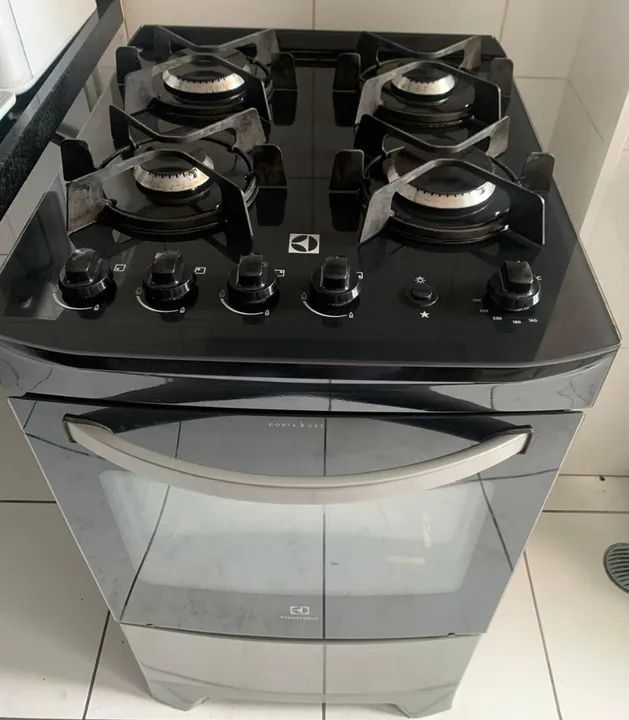 Fogão de Piso Electrolux de 04 Bocas Efficient com PerfectCook - Foto 5