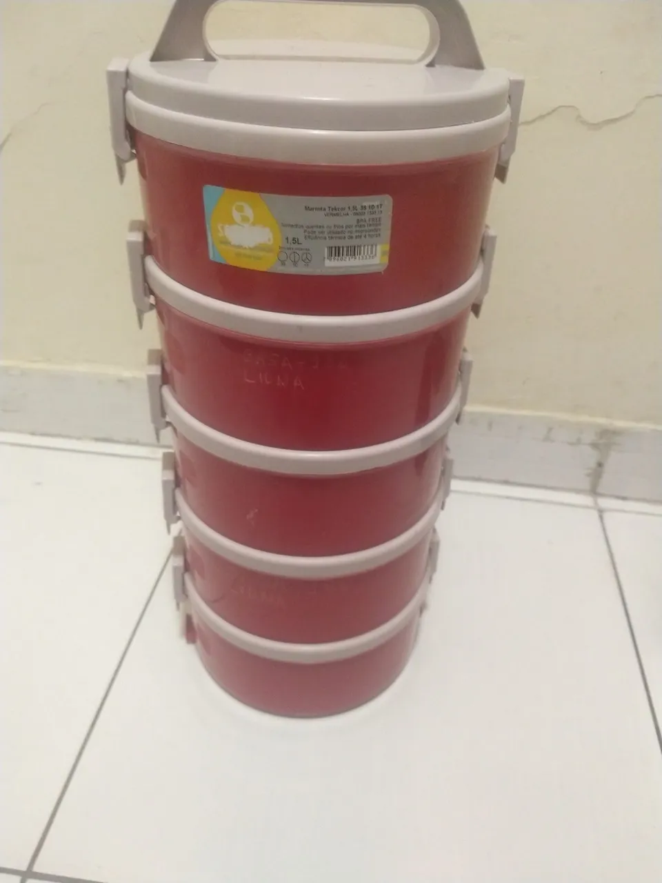 Marmita Térmica Empilhável 1,5L