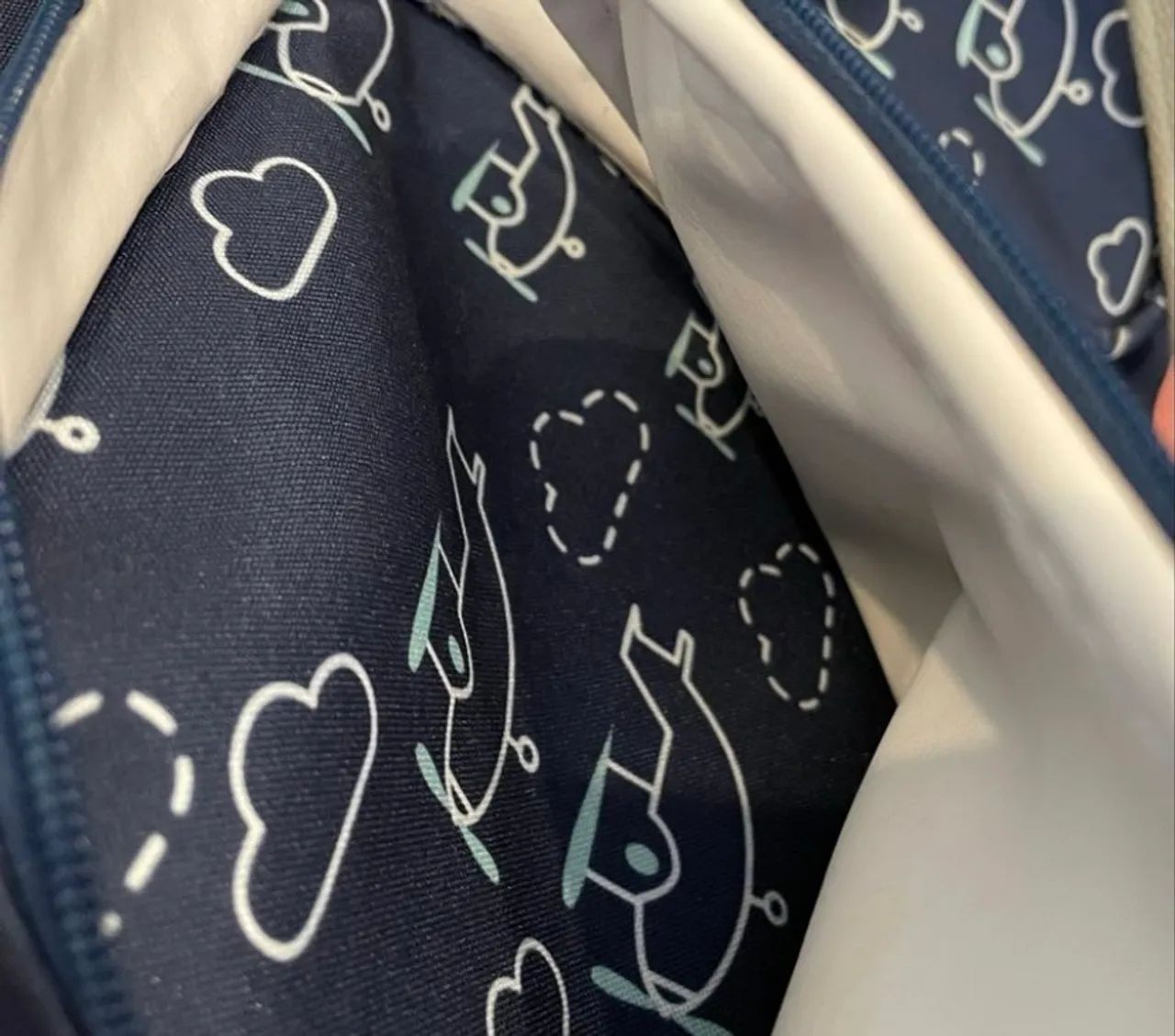 Bolsa Maternidade Azul com Aviões - Foto 4