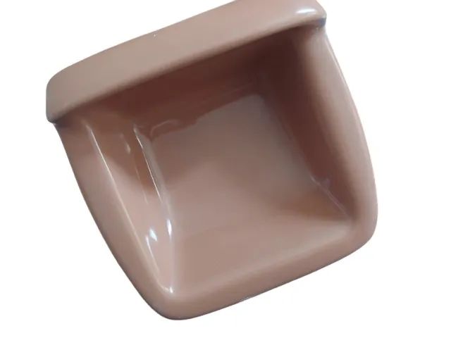 Saboneteira Louça Cerâmica Marrom 18x17x10cm Celite - Foto 2