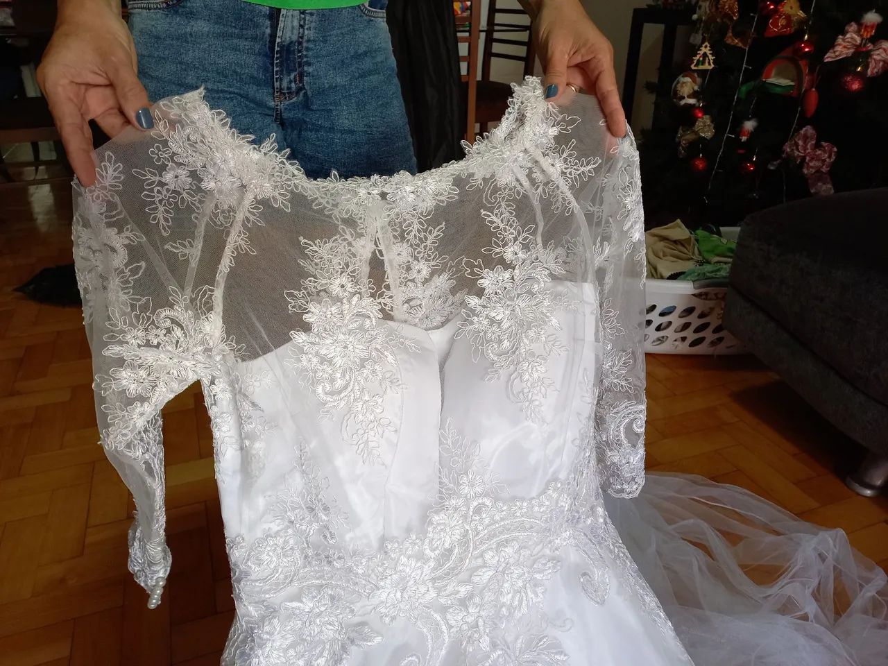 Vestido de noiva renda branco - Foto 2