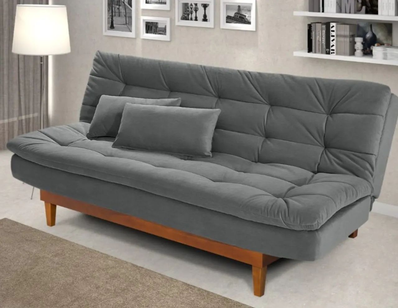 Sofá Cama - Conforto e praticidade - *