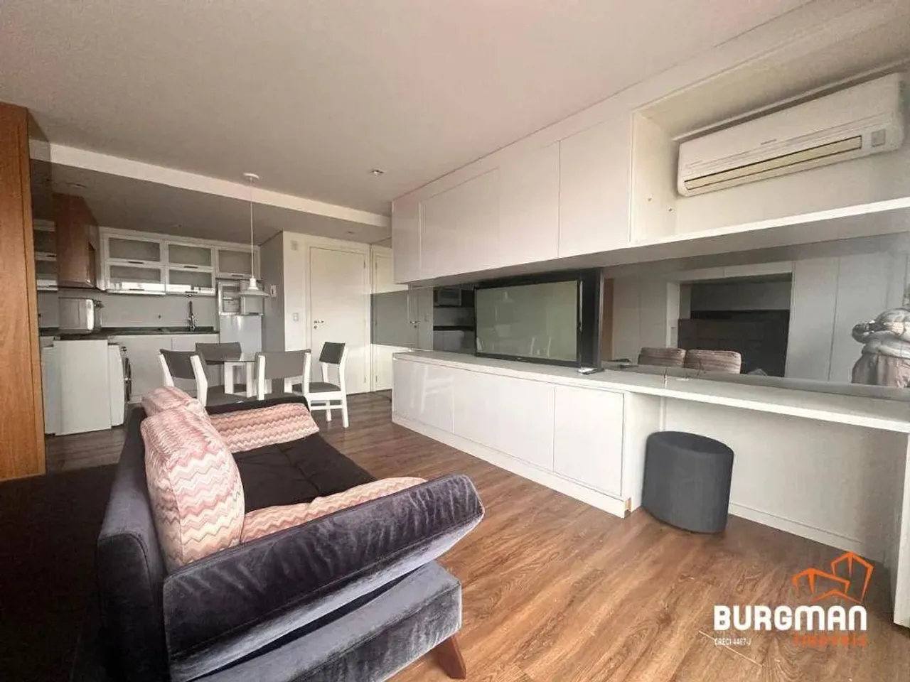 Studio MOBILIADO em condomínio clube para alugar, 42 m² por R$ 3.255/mês - Centro - Curiti