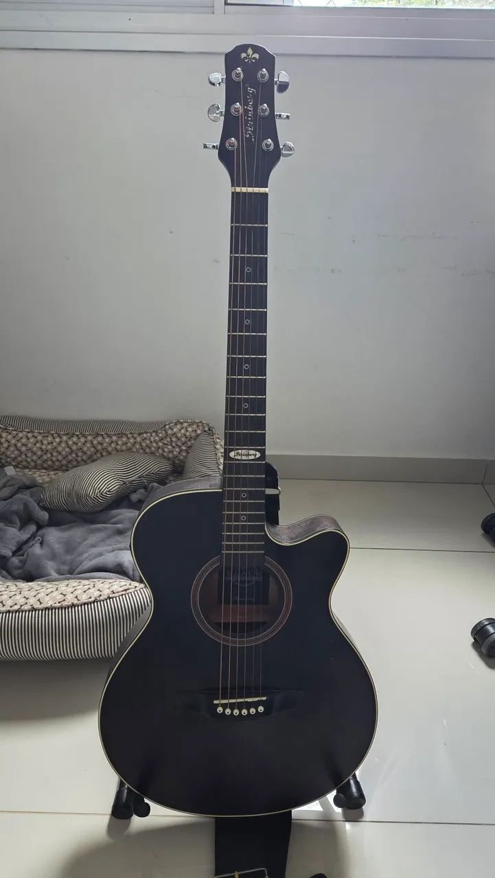 Violão elétrico strinberg - troca - Foto 2
