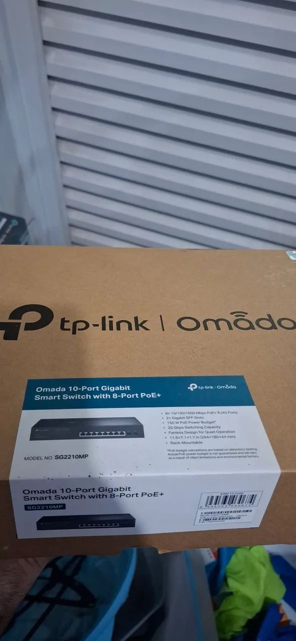 Switch TP-Link SG1210MP 8 portas PoE