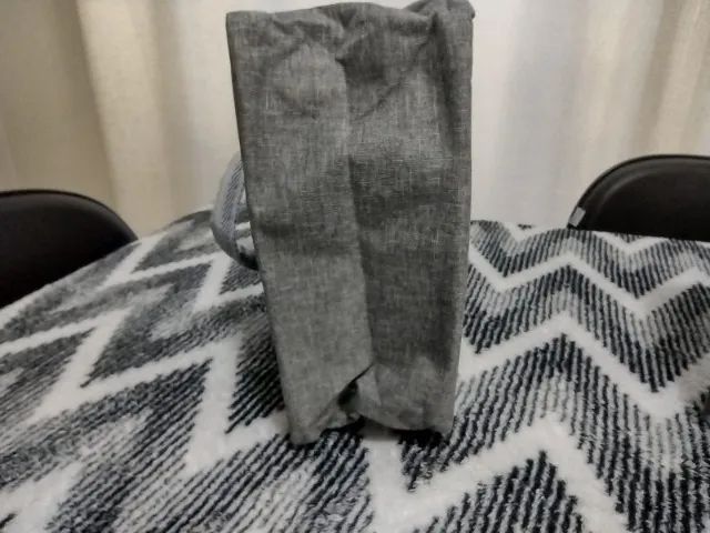 bolsa térmica cinza - lancheira com alça resistente - Foto 5