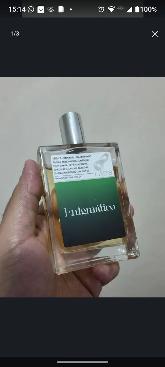 Perfume Enigma Laboratório 8