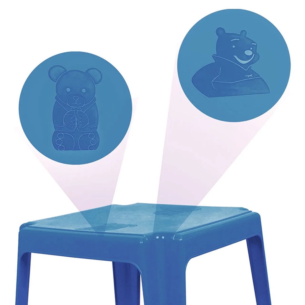 Mesa infantil reforçada Azul - NOVA - Foto 4