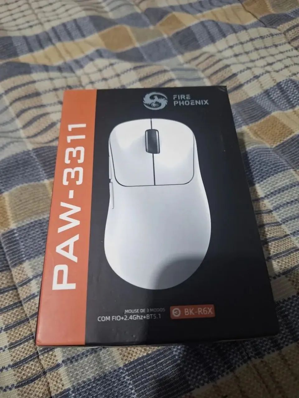 Mouse Gamer Sem Fio Branco