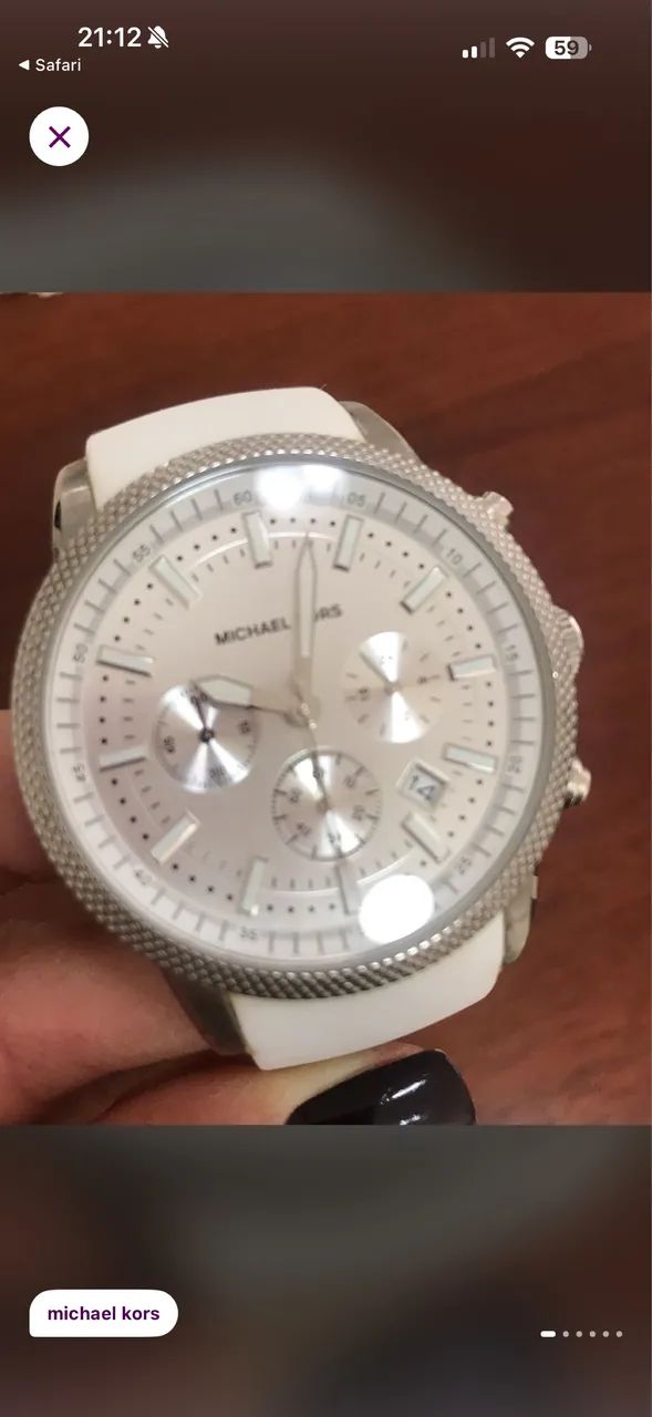 Relógio Michael Kors MK8284 Branco - Foto 2