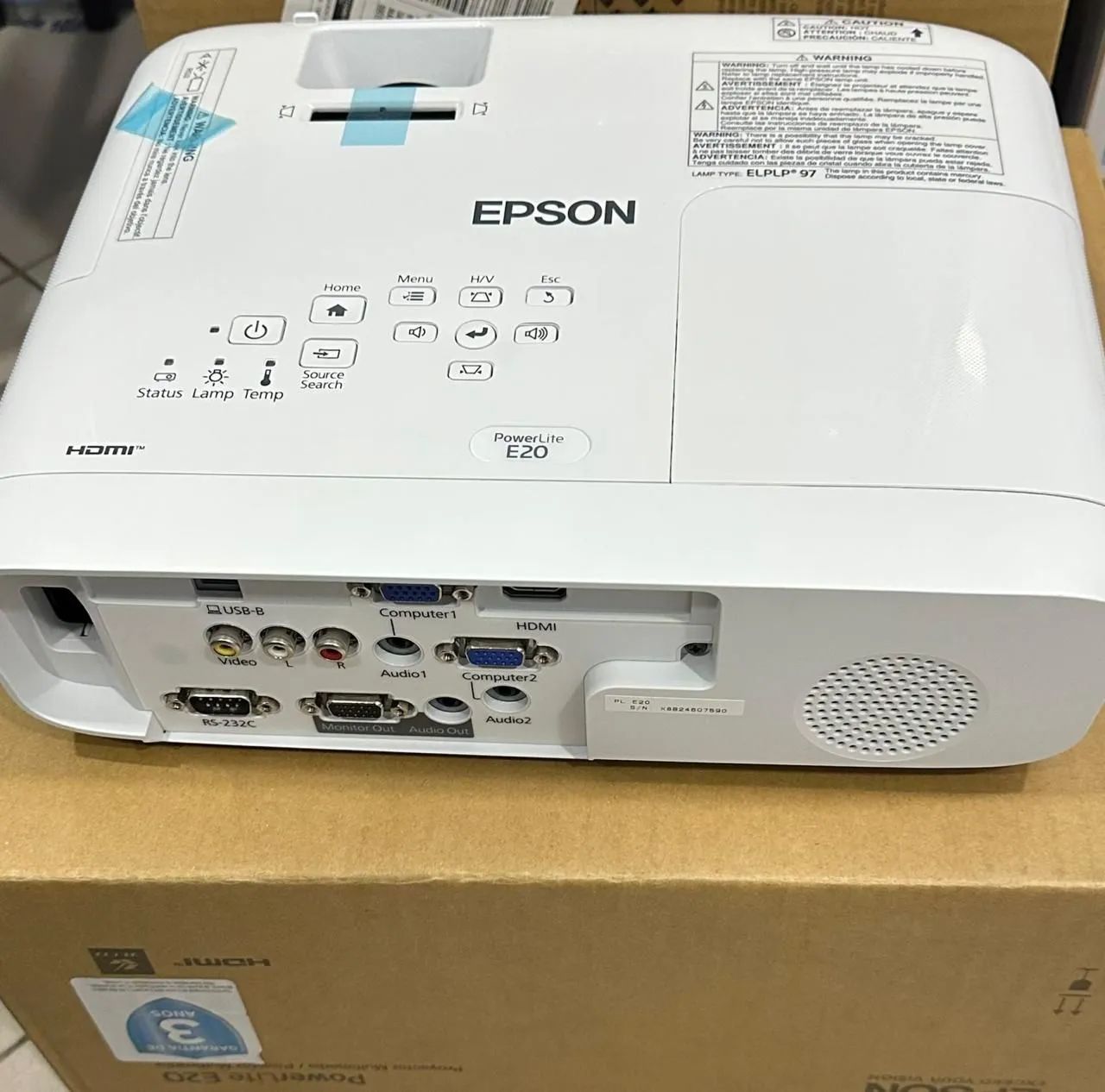 3 Projetores Epson Power Lite E20 - Foto 2