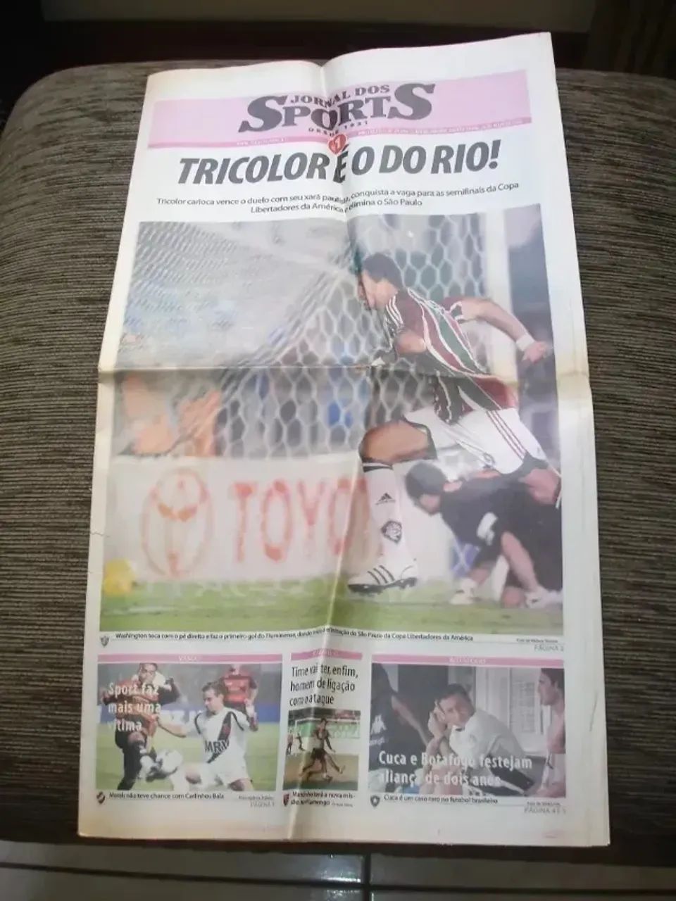 Fluminense - 6 jornais com vitorias históricas do Flu - Foto 4
