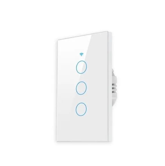 Interruptor Smart, 3 teclas touch, compatível com Alexa - Foto 4