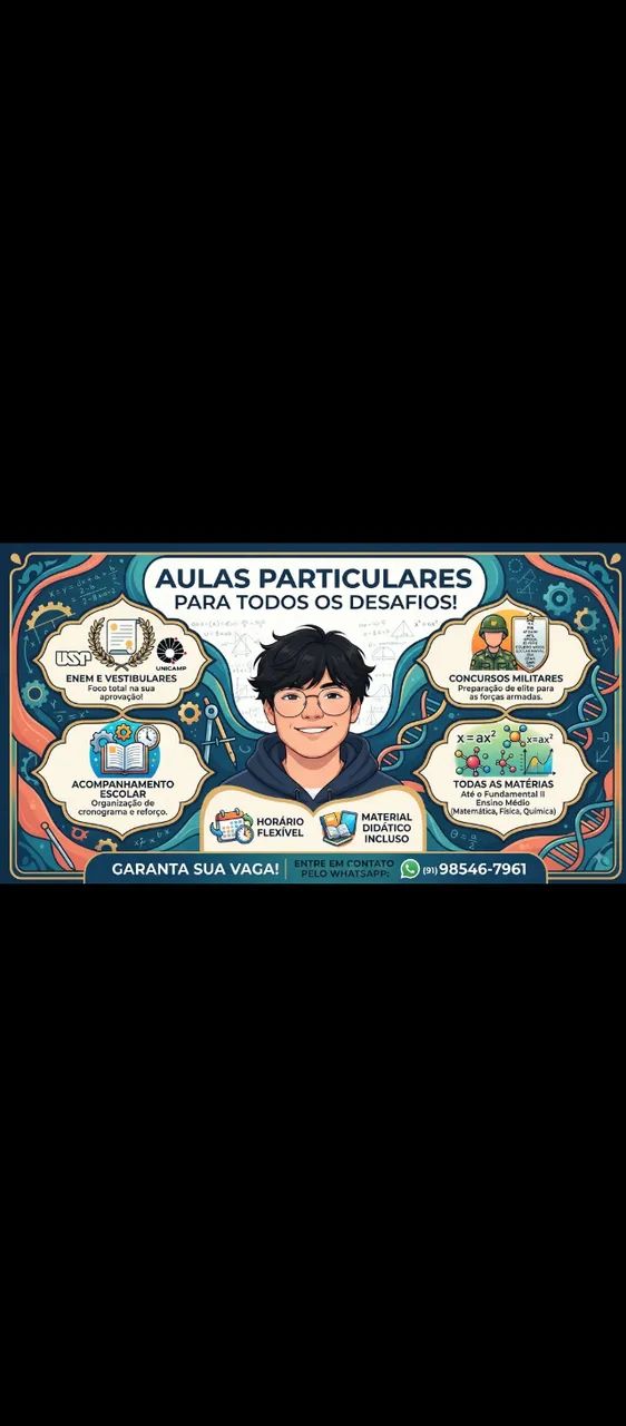 Aulas particulares / Reforço escolar 