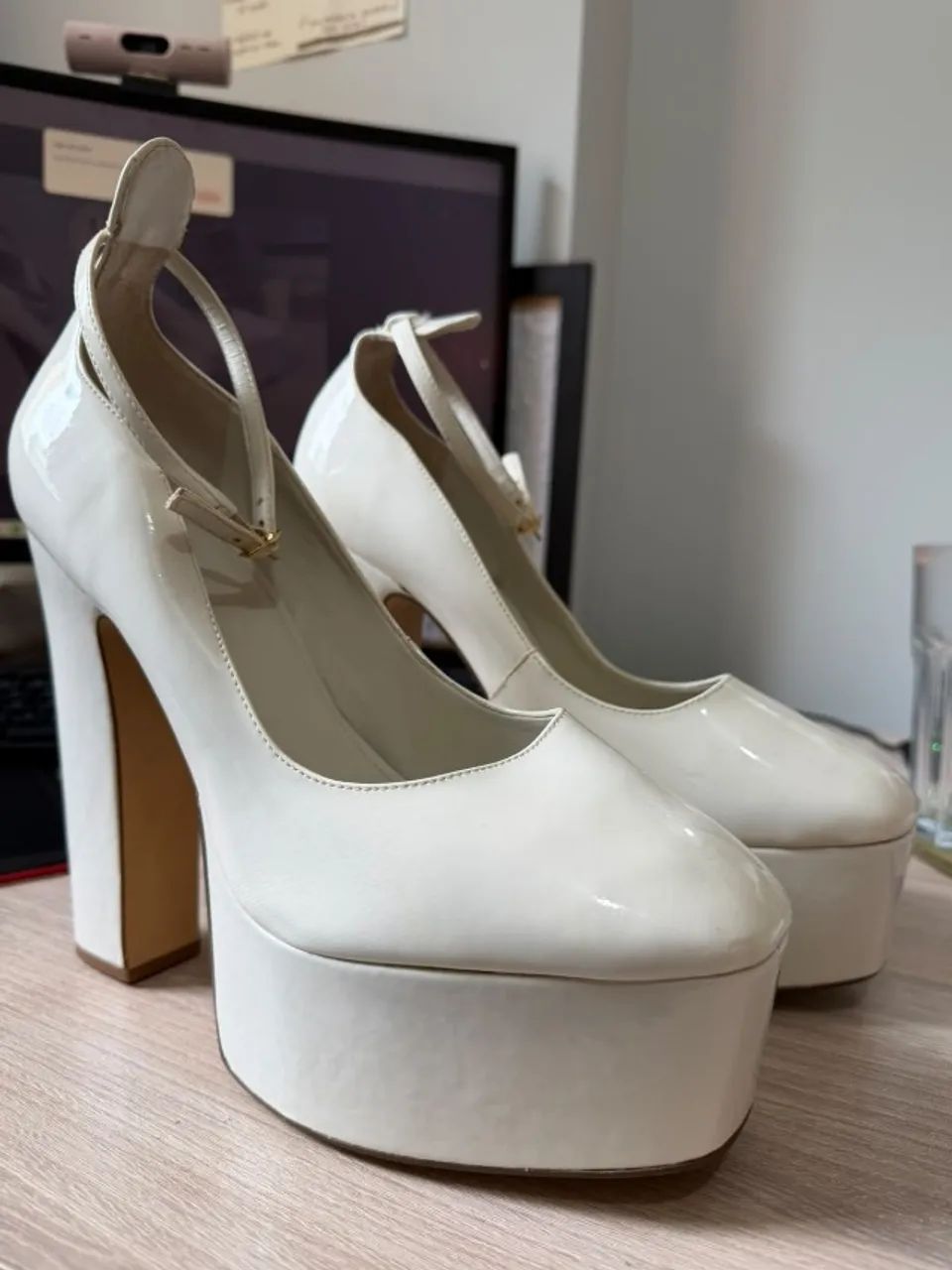 Sapato Arezzo Meia Pata Branco 39