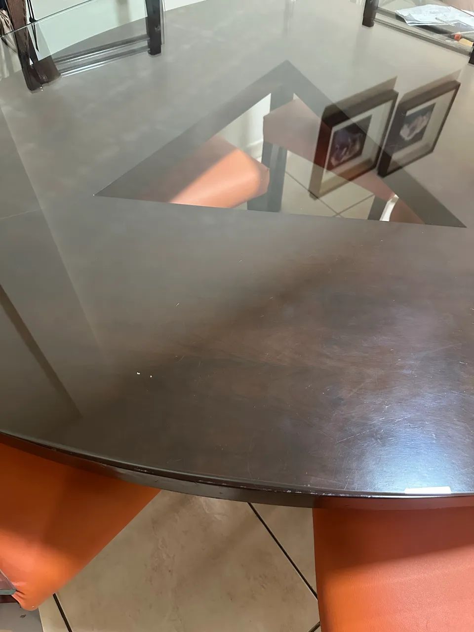 Mesa com tampo de vidro - Foto 4