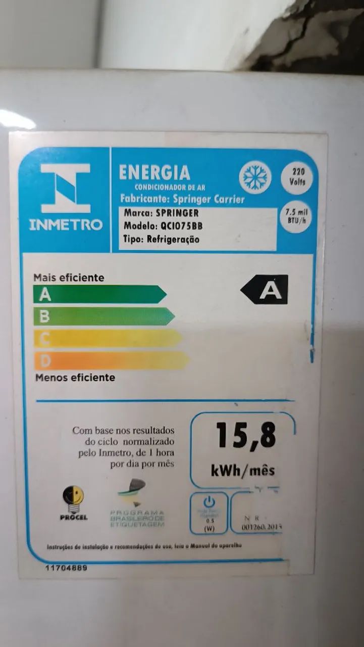 Ar condicionado Springer 7500 btu - Foto 3