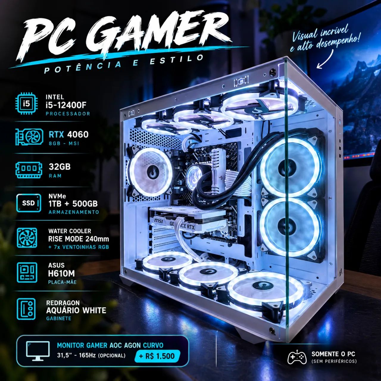 Pc Gamer sem perifericos - Foto 2