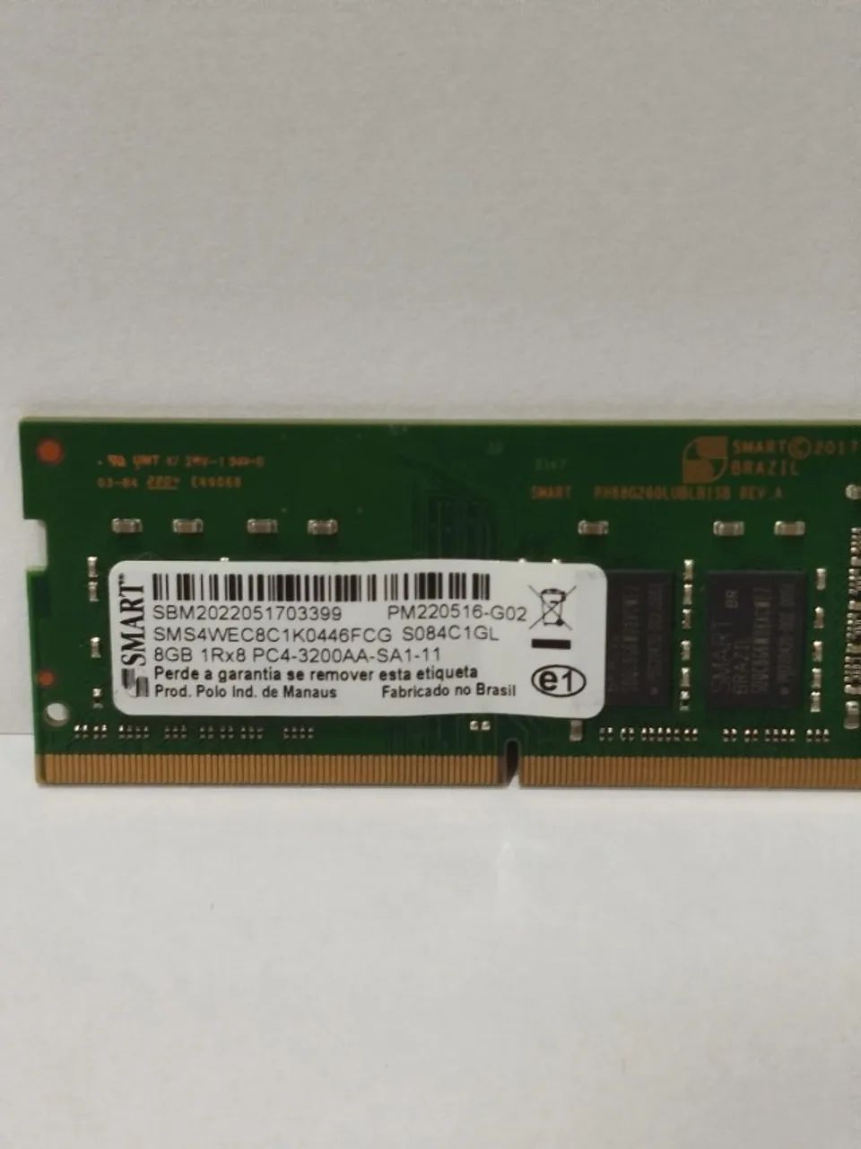 MEMORIA DDR4 8GB 3200MHZ P/ NOTEBOOK 