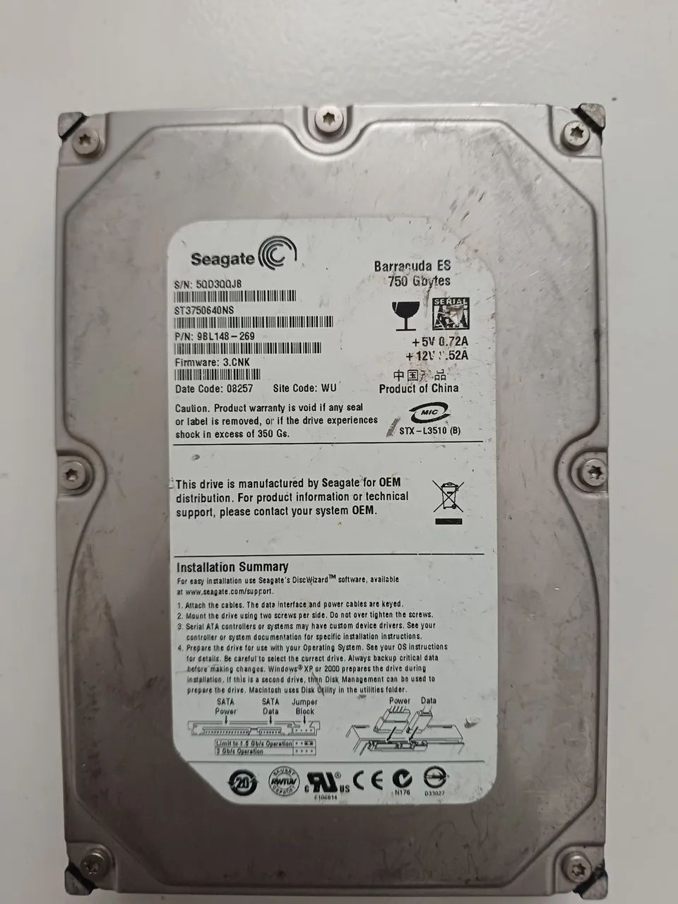 Hd seagate 750GB  Barracuda dvr cftv cpu - Foto 5