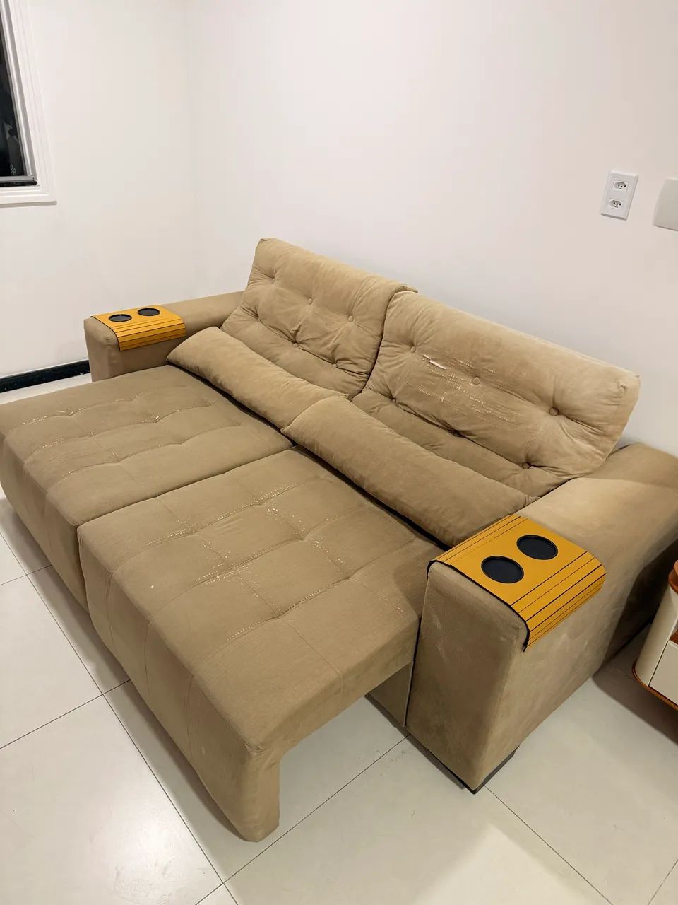 Sofá 3 lugares - Usado.  - Foto 3