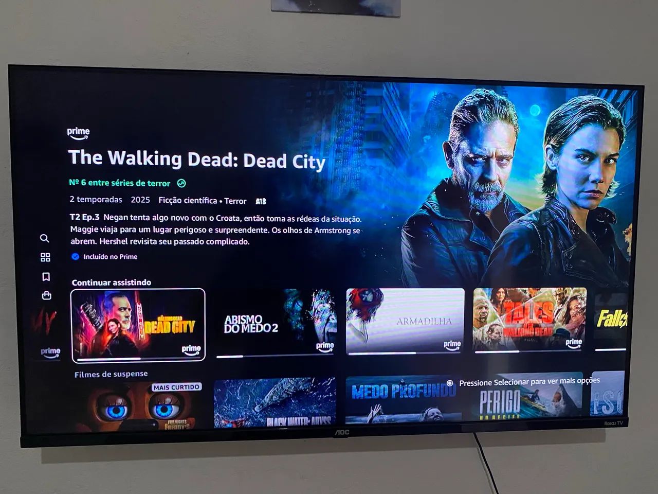 Smart tv 43 polegadas, AOC Roku  - Foto 2