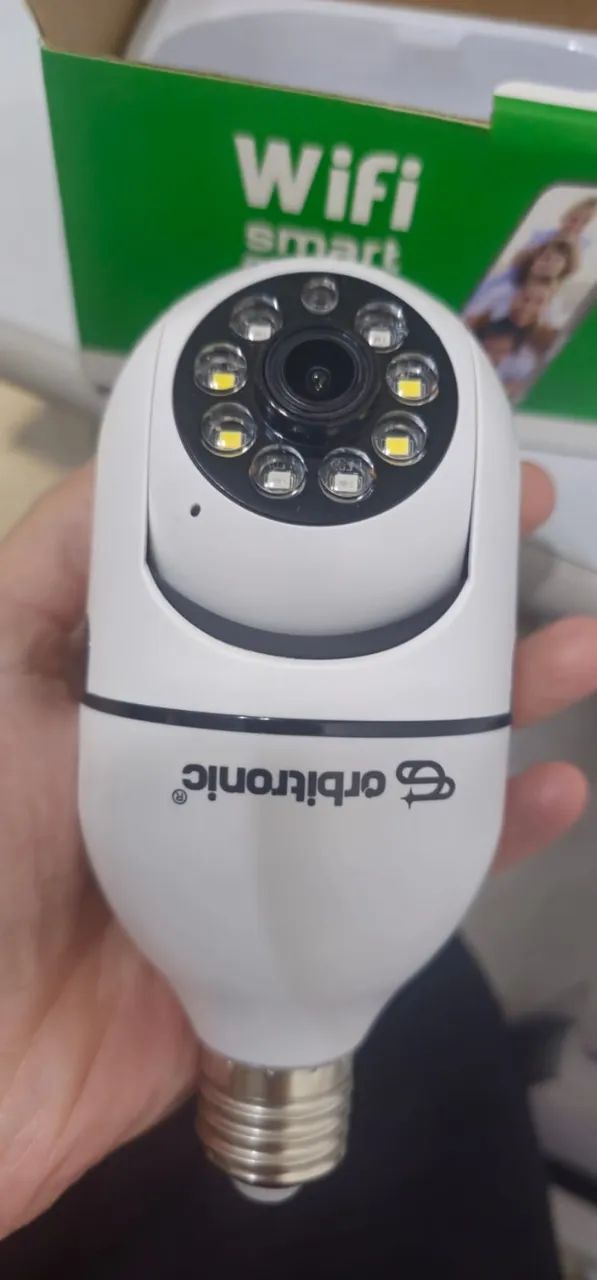Câmera Lâmpada de Segurança, marca Orbitronic - Foto 5