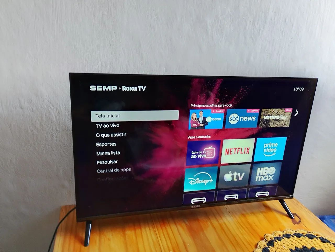 Smart Tv Semp Roku Tv 32 Polegadas Com Nota Fiscal  - Foto 2