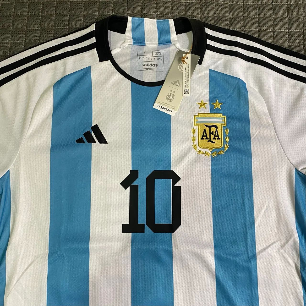 Camisa Argentina Home 2022 Messi 10 (Oficial). - Foto 2
