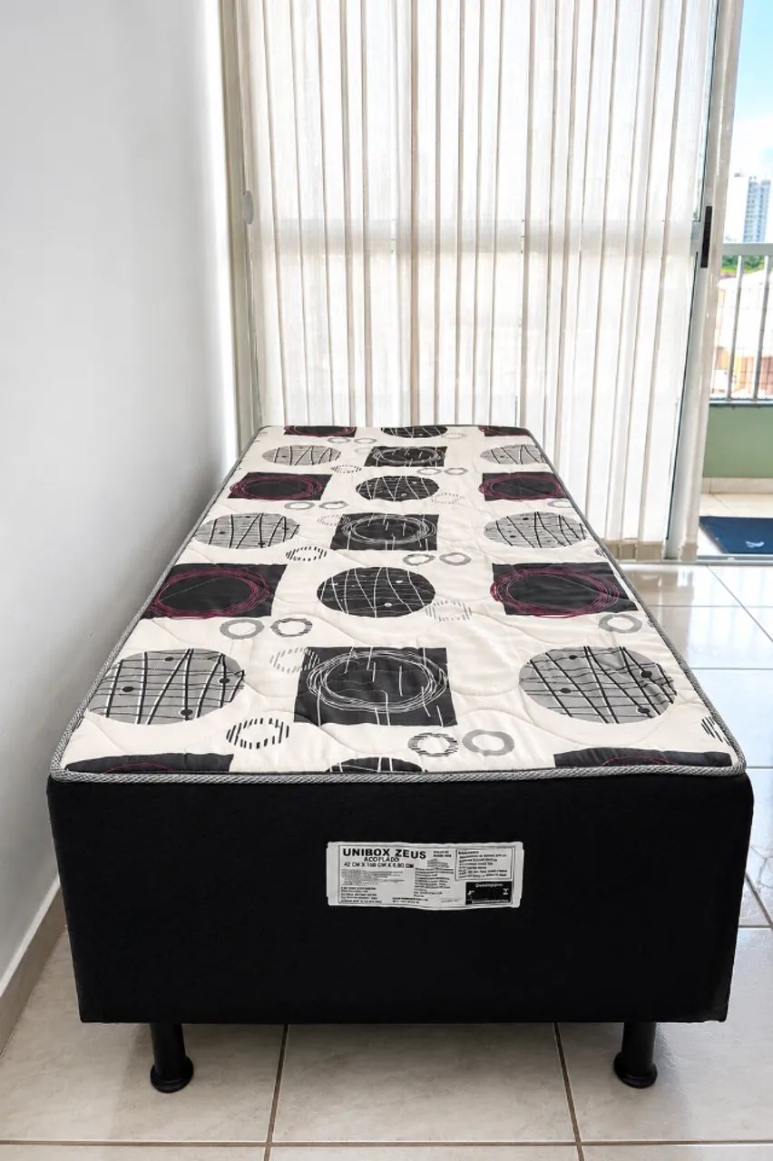 Base de cama box com espuma - Mais conforto e Praticidade, usando com ou sem colchão. Semi