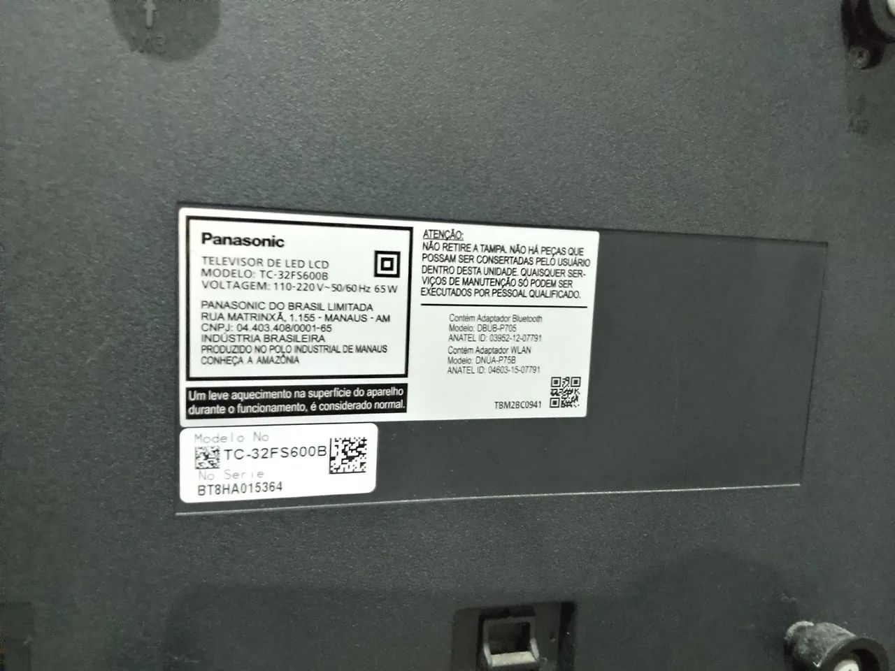 Tv Panasonic 32 polegadas com defeito no led de imagem  - Foto 2