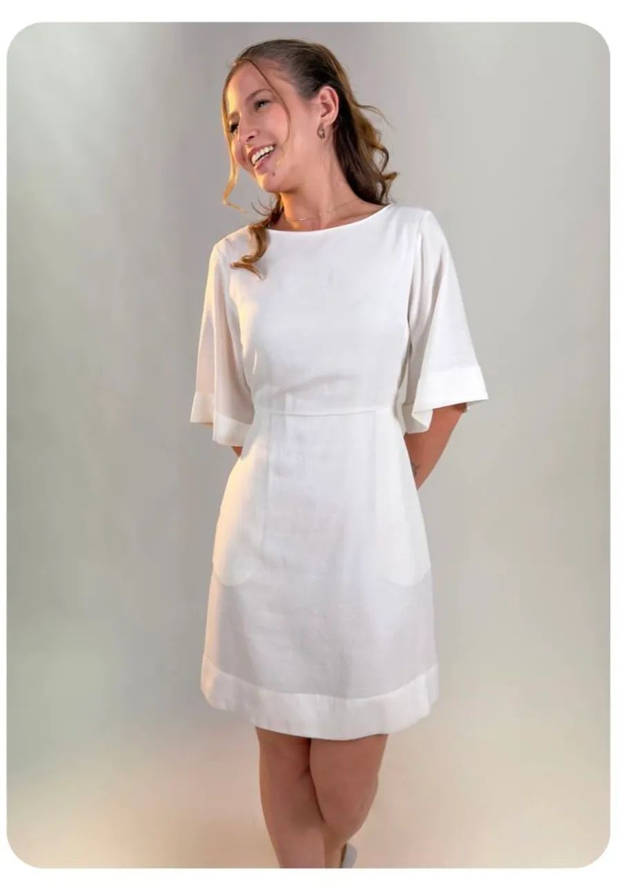Vestido off white G