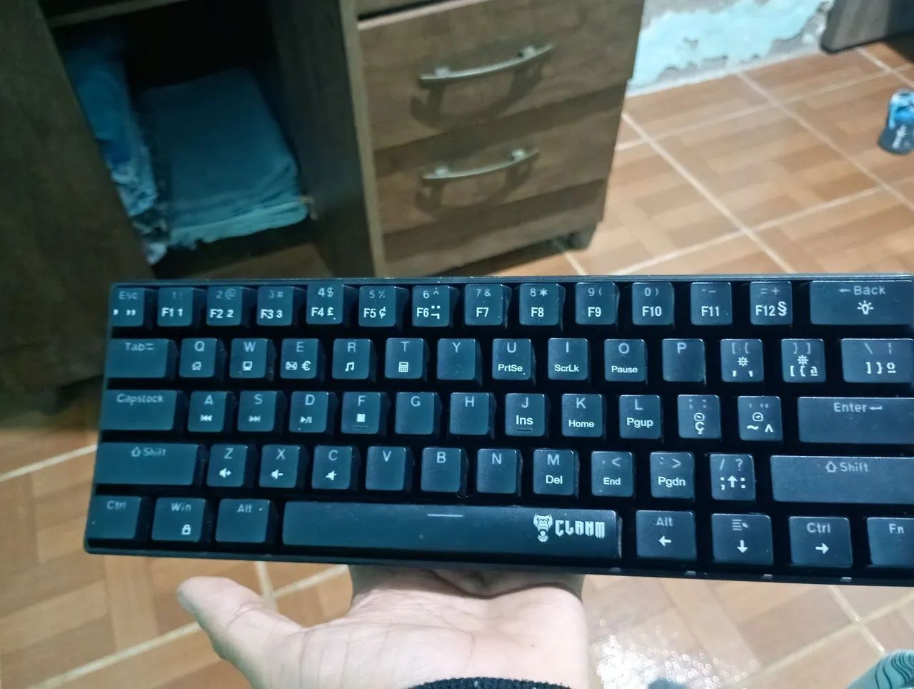Teclado night Walker V2 mecânico 60% em perfeito estado