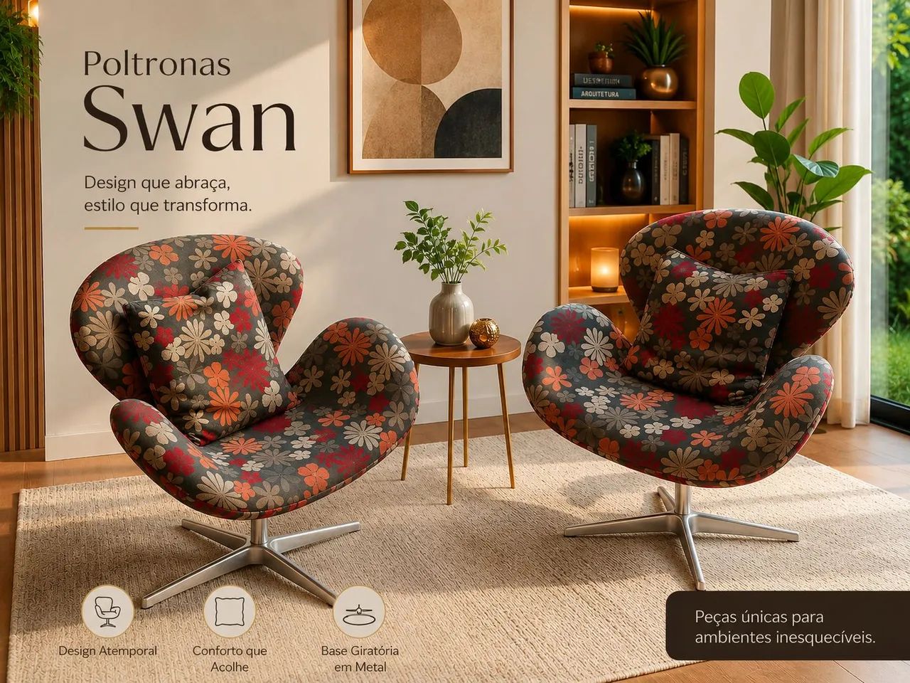 Duas Poltronas Swan 