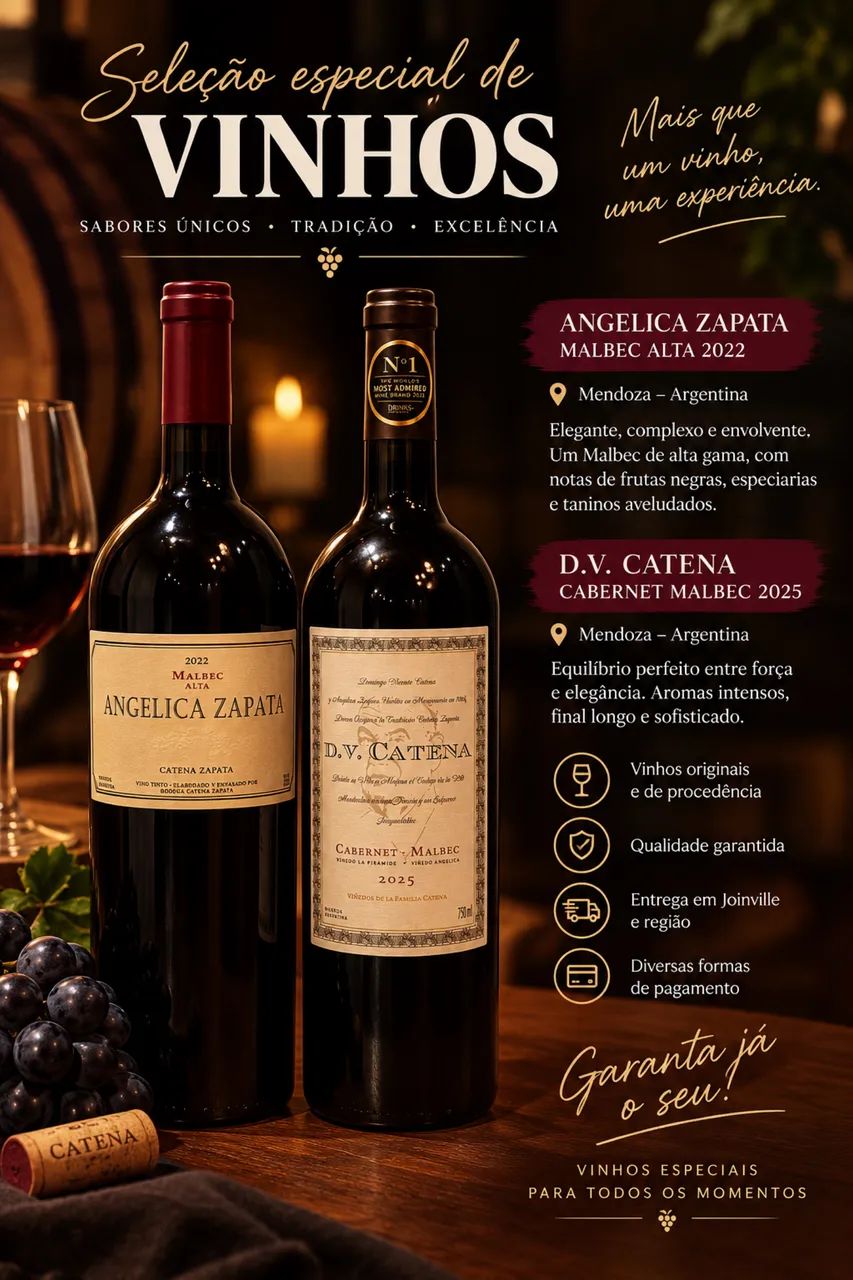 Vinhos selecionados 