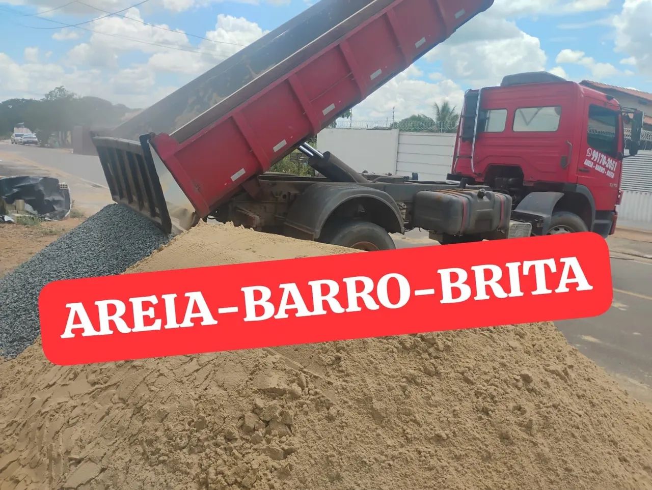Areia Barro Brita Seixo e Piçarra 
