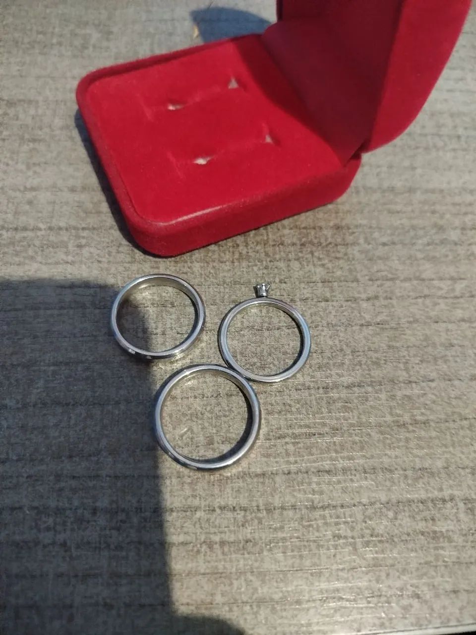 Aliança de Compromisso com Solitário  - Foto 5
