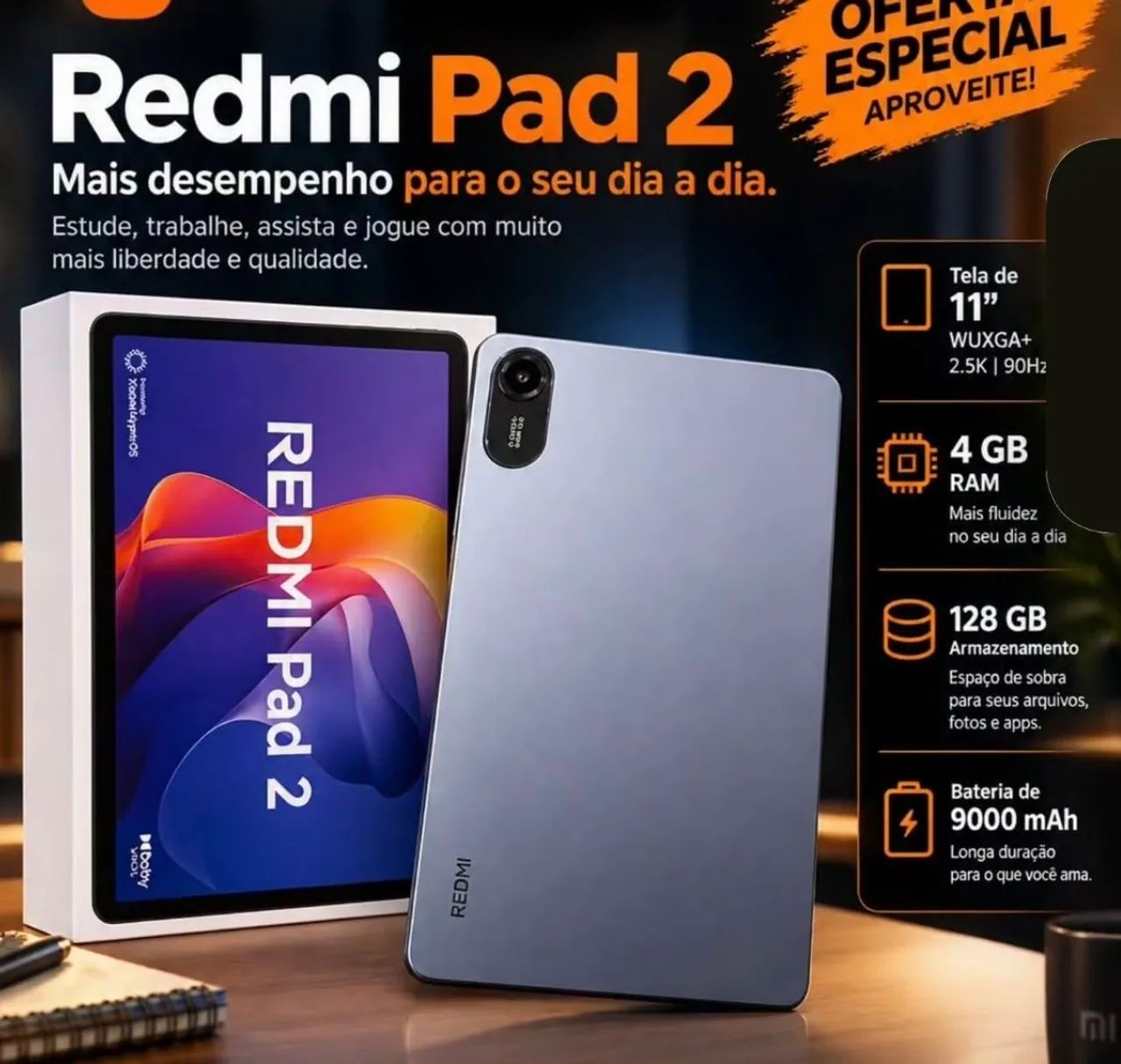 Tablet Redmi pad 2 (wifi)4 ram/128 gb R Green 