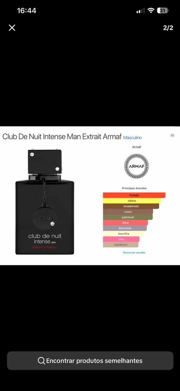 Perfume Club De Nuit Extrait de Parfum - Foto 2