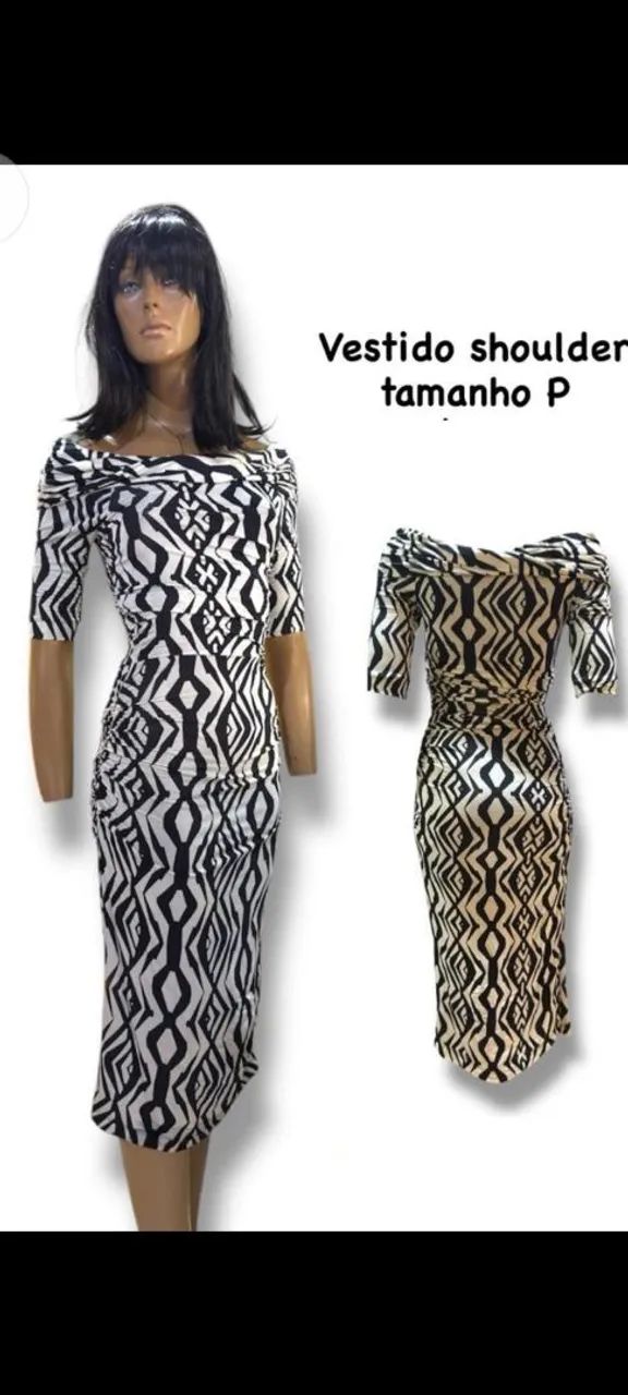 Vestido  Shoulder Tamanho P