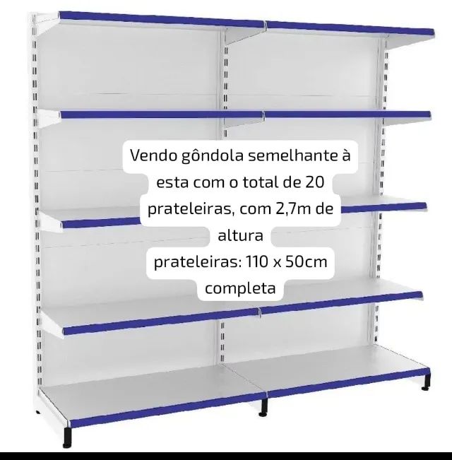 Vendo Prateleira Gôndola 20 Unidades Preço bom