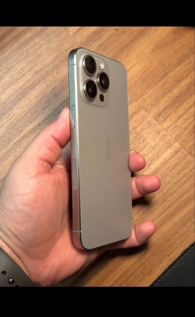 iPhone 15 Pro Max 256GB Natural Titanium com caixa original  - Foto 3
