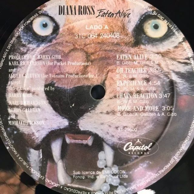 LP Vinil - Diana Ross - Eaten Alive - feat michael jackson - Foto 2