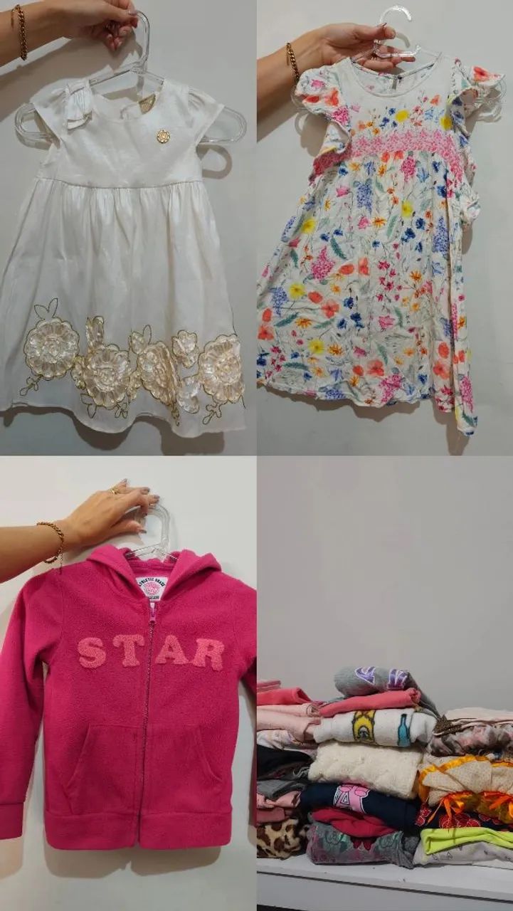 Lote de roupas menina tam 6 e 8 - Foto 2