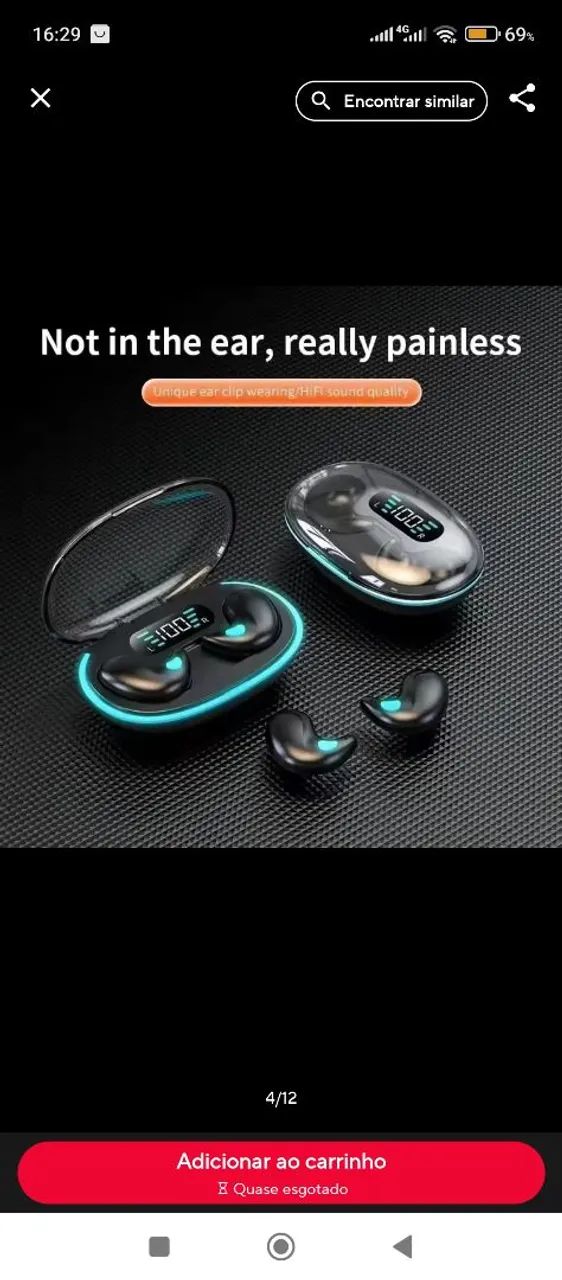 Fone bluetooth toop