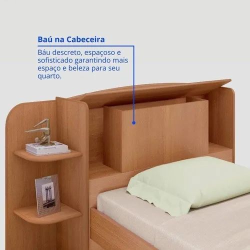 cama solteiro baú  - Foto 2