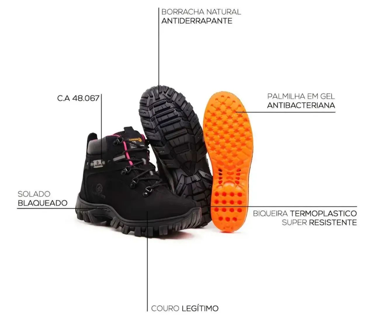 Bota coturno de segurança - Foto 2