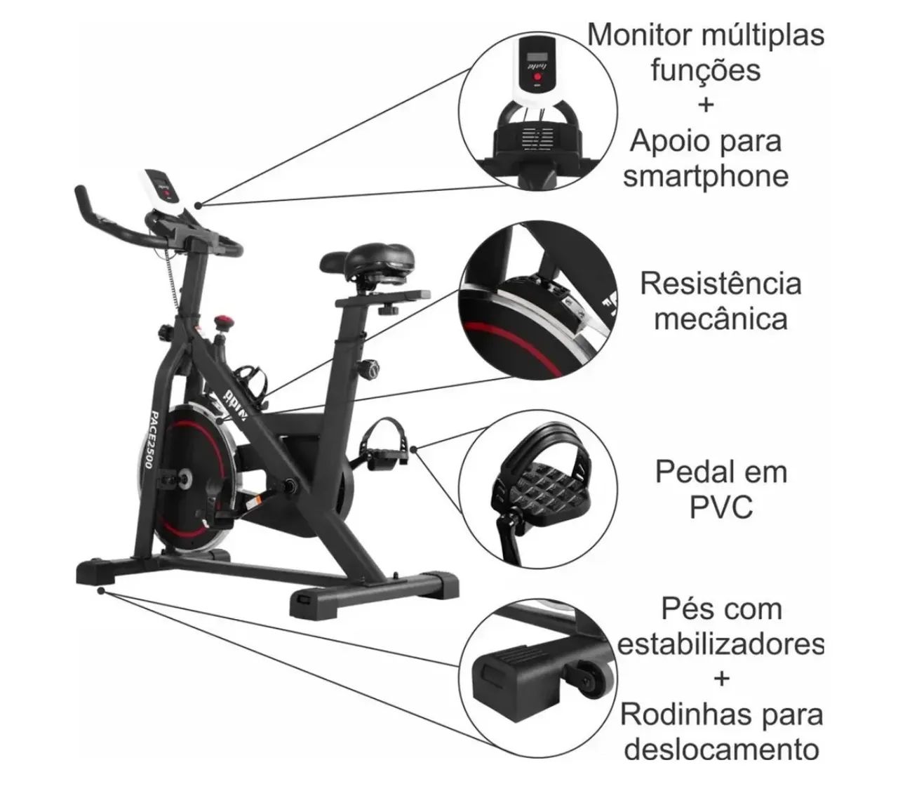 Bike ergométrica 6kg Spining  - Foto 5